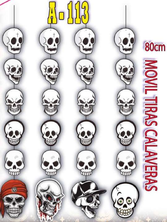 Móvil tiras de calaveras