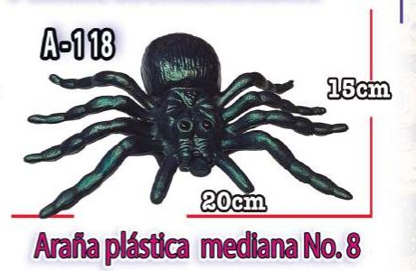 Araña plástica mediana No. 8