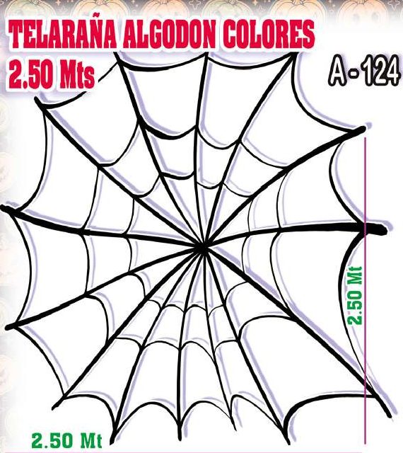 Telaraña de algodón colores