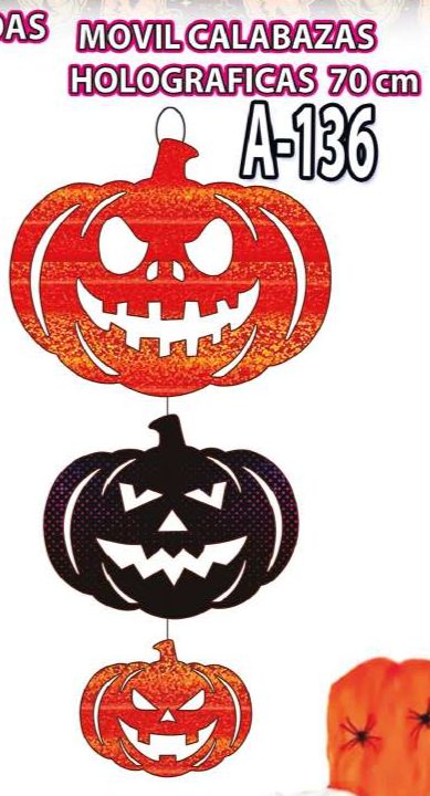 Móvil calabazas holográficas