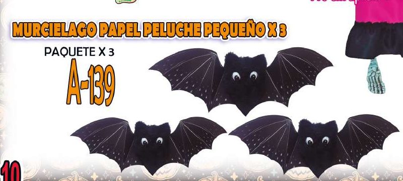 Murciélago papel peluche pequeño