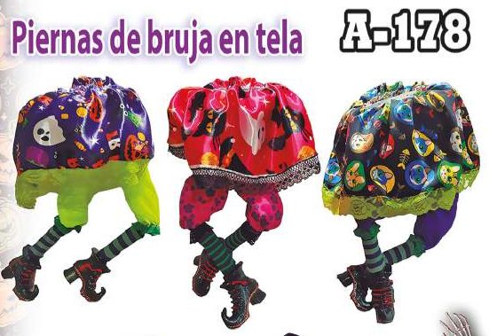 Piernas de bruja en tela