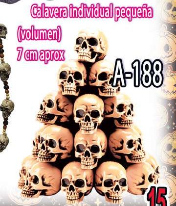Calavera individual pequeña en volumen