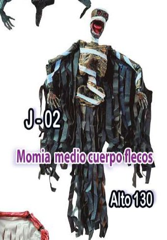 Momia medio cuerpo con flecos
