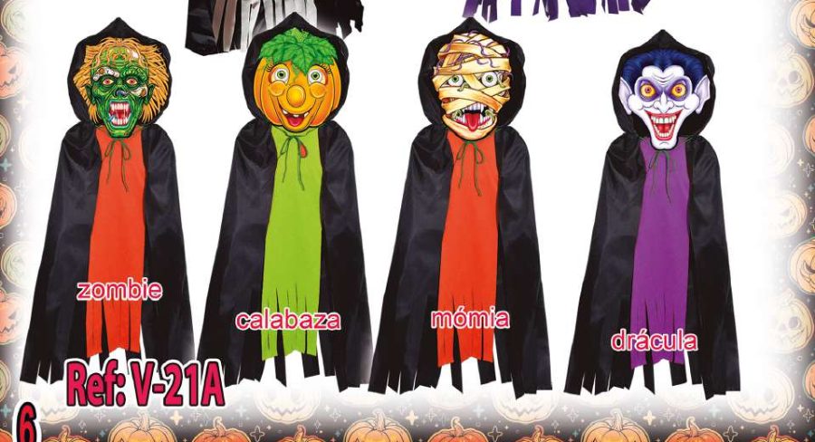 Vincha grande zombie, calabaza, momia y drácula