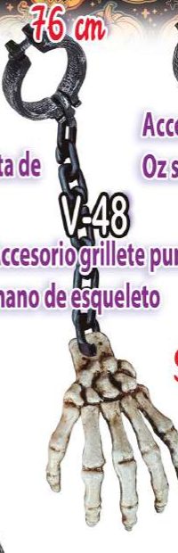 Grillete punta mano de esqueleto